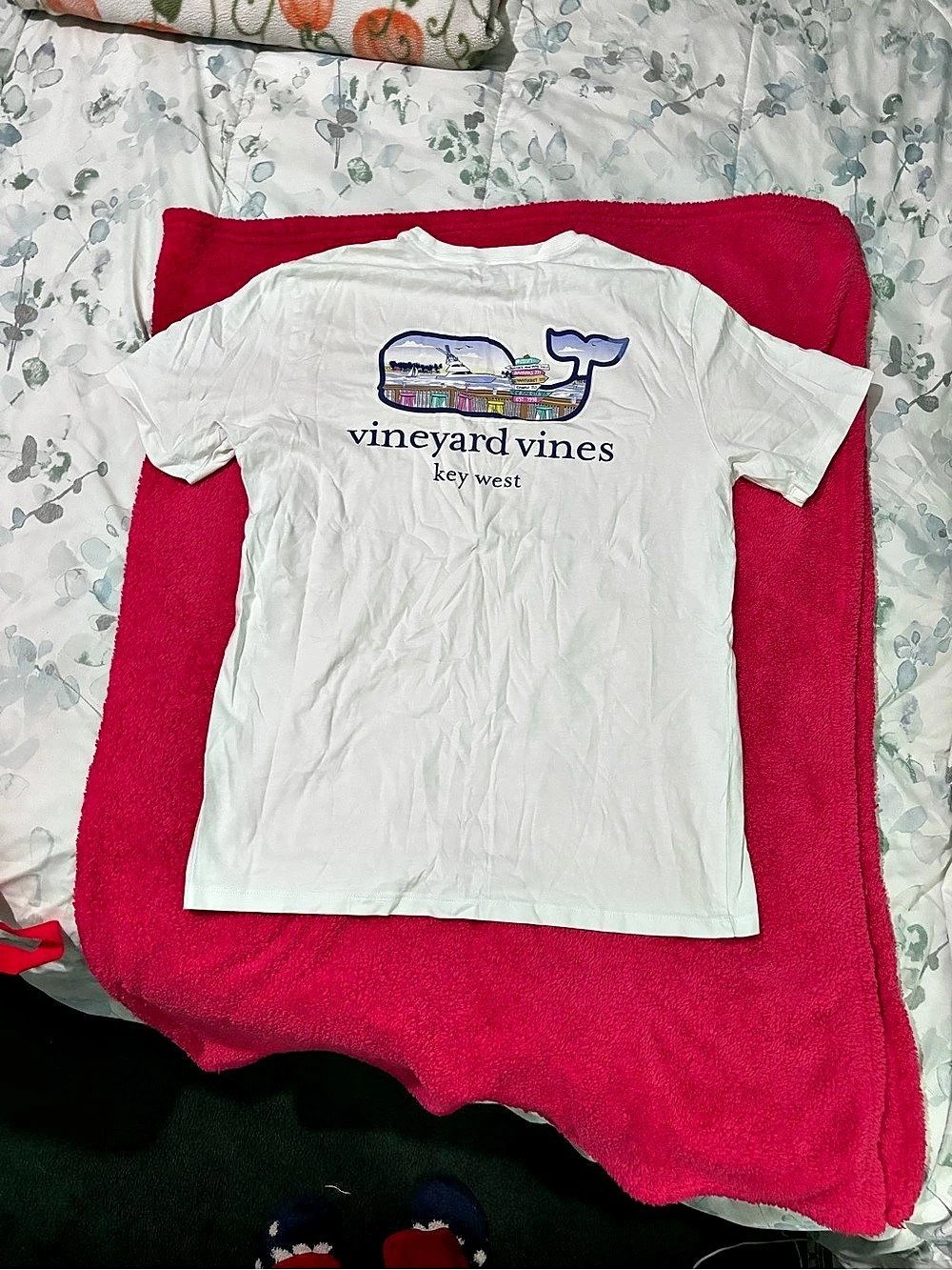 Vineyard Vines Key West Whale Pocket T-Shirt White